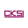 CKS letter logo creative design with vector graphic, CKS