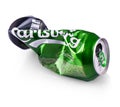 33cl can of Carlsberg lager Isolated On White Background
