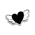 CL116 Heart Wing Royalty Free Stock Photo