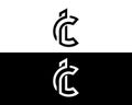 CL And LC Letter Logo And Icon Design