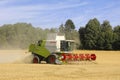 Claas Tucano 570 Combine Harvester in Wheat Field