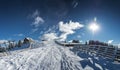 Clabucet ski slope from Predeal, Romania