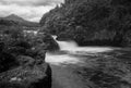 Petrohue falls and cascade by the Osorno volcano in Chile Royalty Free Stock Photo