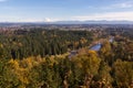 Clackamas river valley overlook Royalty Free Stock Photo