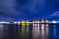 Visiting Galway Claddagh on a clear night Royalty Free Stock Photo