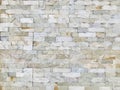 Cladding pattern dry stacked stoneworks wall.