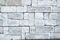 Cladding plates on wall imitating stone closeup Royalty Free Stock Photo