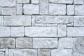 Cladding plates on wall imitating stone closeup Royalty Free Stock Photo