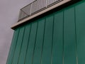 cladding of roof and perimeter with sheet metal, protects agains Royalty Free Stock Photo