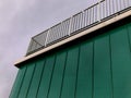 cladding of roof and perimeter with sheet metal, protects agains Royalty Free Stock Photo