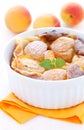 Clafoutis with apricots Royalty Free Stock Photo
