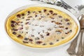 Clafoutis with Cherries Royalty Free Stock Photo