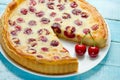 Clafoutis cherry pie Royalty Free Stock Photo