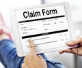 Claim Form Document Refund Indemnity Concept