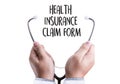 CLAIMS Health insurance form , claims document of the customer