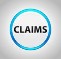 Claims Round Blue Push Button Royalty Free Stock Photo