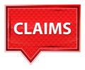 Claims misty rose pink banner button