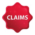 Claims misty rose red starburst sticker button