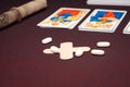 Clairvoyance equipment with pills Royalty Free Stock Photo