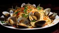 clam clams seafood food spaghetti