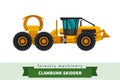 Clambunk skidder forestry vehicle