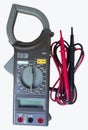 Clamp meter with probes Royalty Free Stock Photo