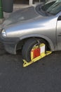 Clamped car Royalty Free Stock Photo