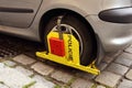 Clamped wheel Royalty Free Stock Photo