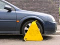 Clamped wheel Royalty Free Stock Photo