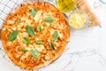 Clams pizza - Italian food