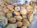 Clams on sale in an Asian wet market Royalty Free Stock Photo