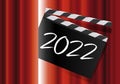 2022 greeting card for cinema and entertainment.