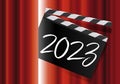2023 greeting card for cinema and entertainment.
