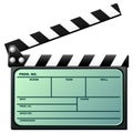 Clapboard with lcd Royalty Free Stock Photo