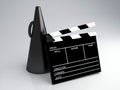 Clapper board, 3d illustration