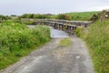 Clapper Bridge over Carrownisky River Ireland County Mayo Killeen Bunlahinch