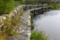 Clapper Bridge over Carrownisky River Ireland County Mayo Killeen Bunlahinch