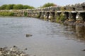 Clapper Bridge over Carrownisky River Ireland County Mayo Killeen Bunlahinch