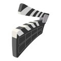 Clapperboard cinema cartoon icon