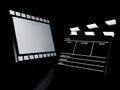 Clapperboard, 3d illustration