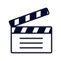 clapperboard icon design