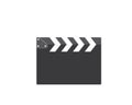 clapperboard movie icon of industry movie and movie festival vector illustration