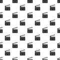 Clapperboard pattern, simple style