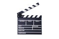 Clapperboard or slate for director cut scene in action movie for