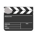 Clapperboard vector illustration