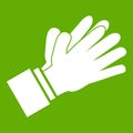 Clapping applauding hands icon green