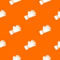 Clapping applauding hands pattern seamless Royalty Free Stock Photo