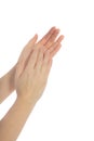 Clapping of hands Royalty Free Stock Photo