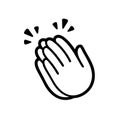 Clapping hands icon