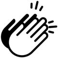 Clapping hands vector illustration by crafteroks